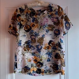 Sheer floral top from Anthropologie
